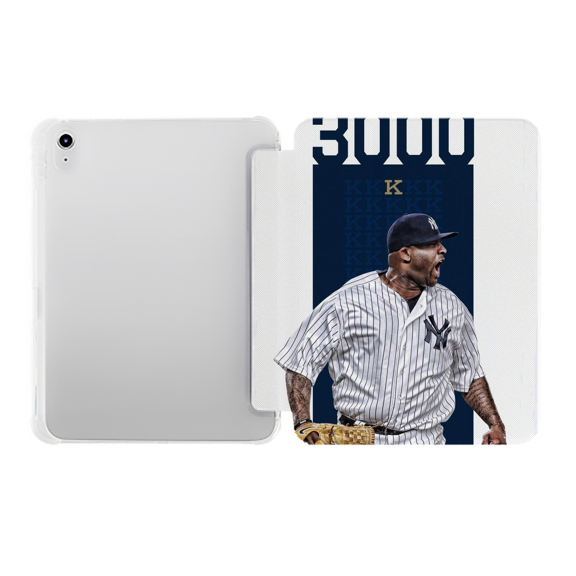 CC Sabatnia 7 Premium Tri-Fold PU Leather & Silicone IPad Case With Pencil Slot – Fits 9.5,10.5,10.9 – Adjustable Stand, Slim, Protective